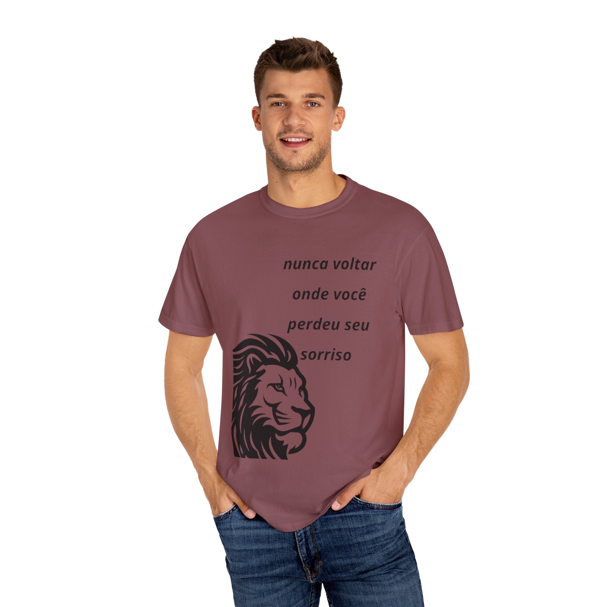 Camiseta Frase Inspiradora – “Nunca voltar onde você perdeu seu sorriso”