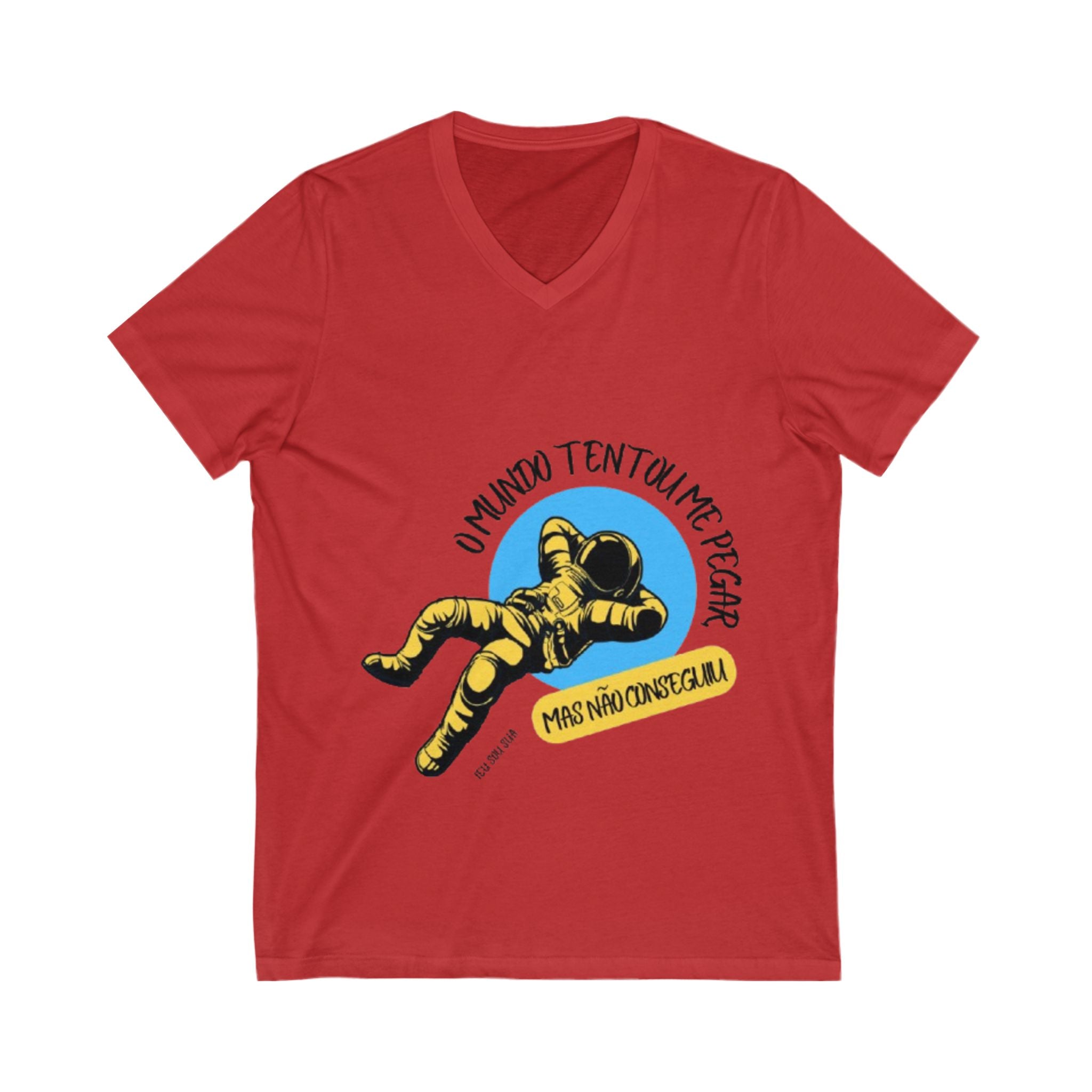 Unisex Jersey Short Sleeve V-Neck Tee