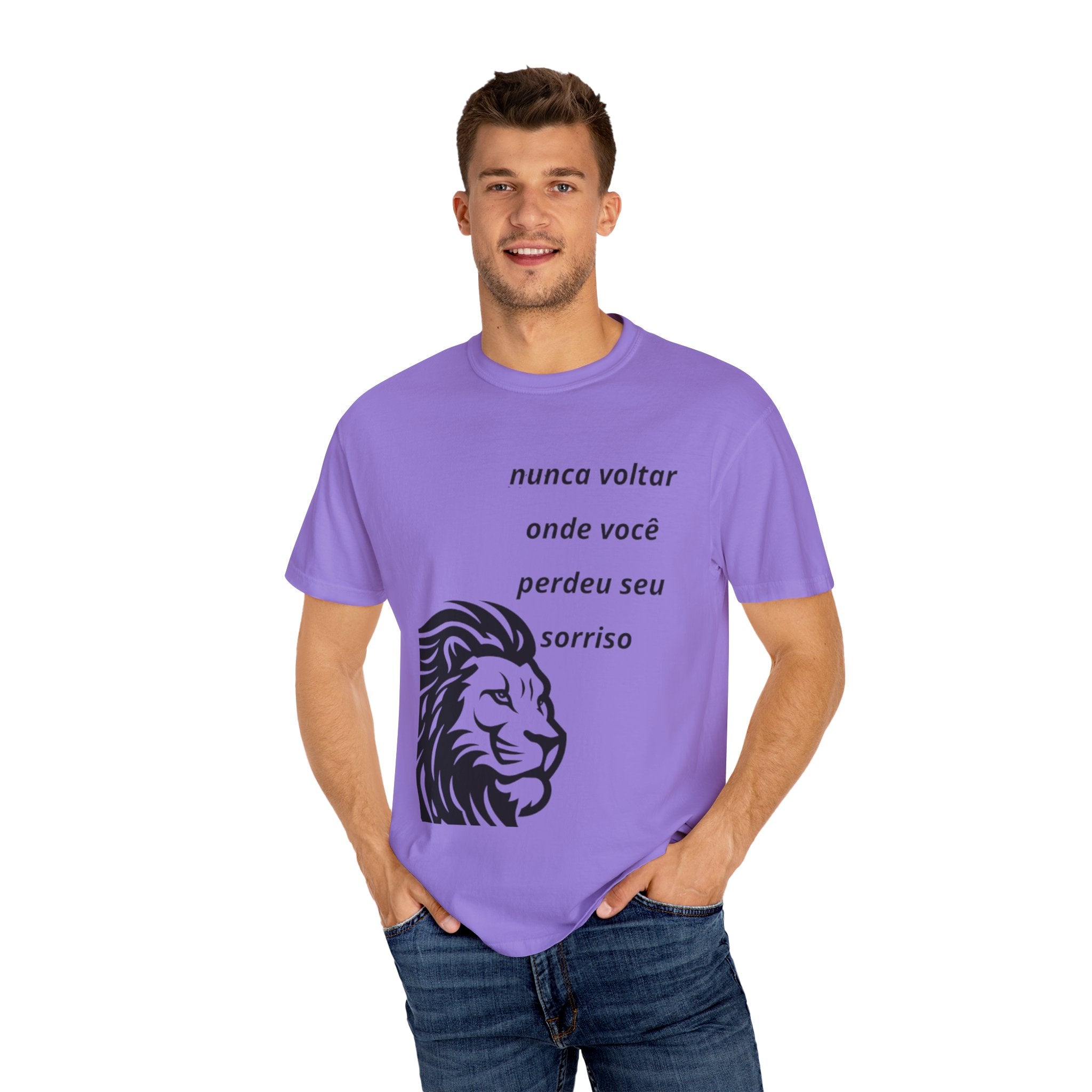 Camiseta Frase Inspiradora – “Nunca voltar onde você perdeu seu sorriso”
