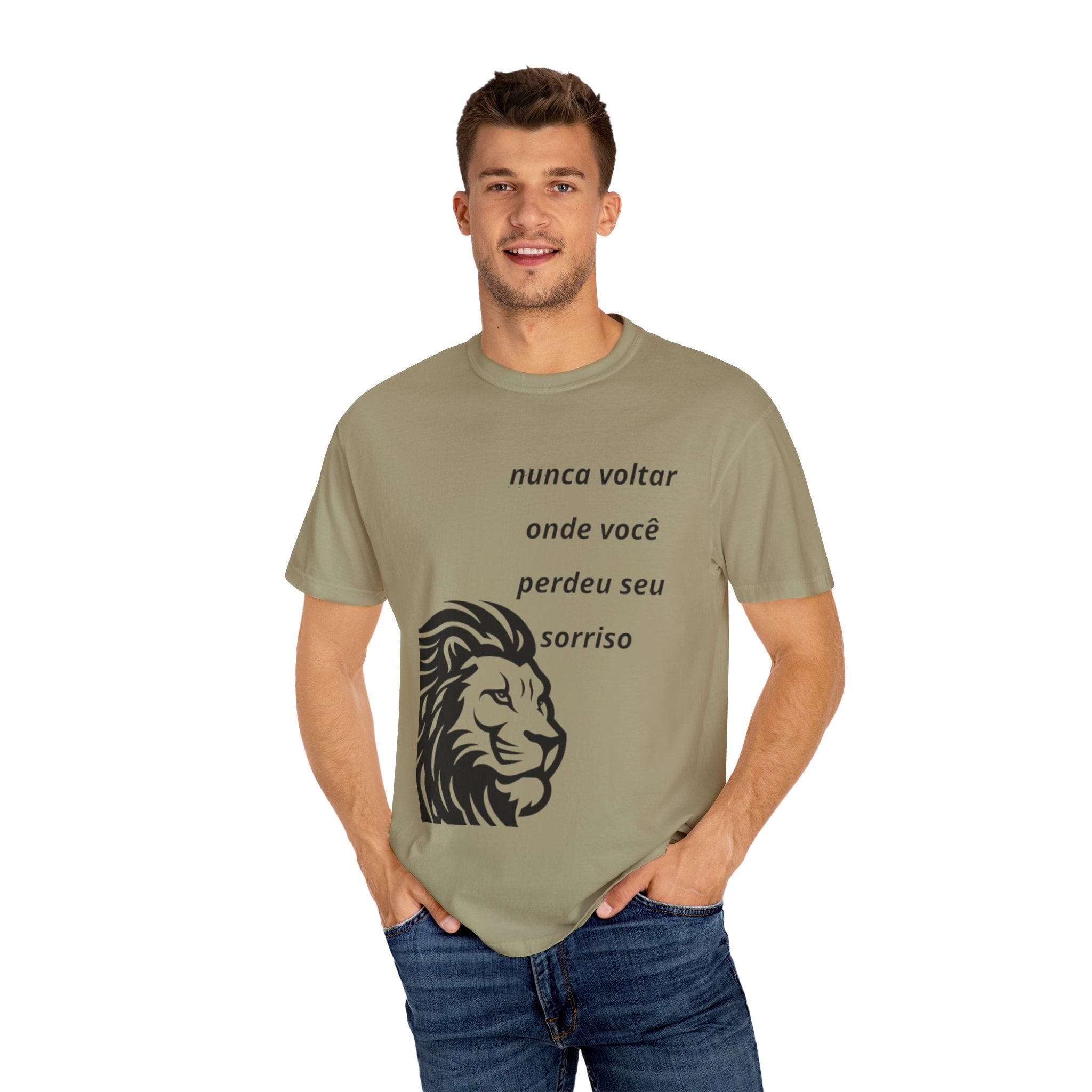 Camiseta Frase Inspiradora – “Nunca voltar onde você perdeu seu sorriso”