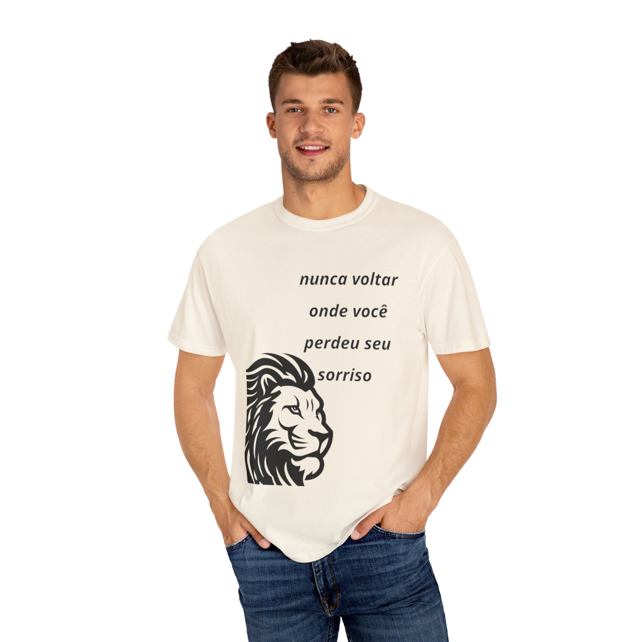 Camiseta Frase Inspiradora – “Nunca voltar onde você perdeu seu sorriso”