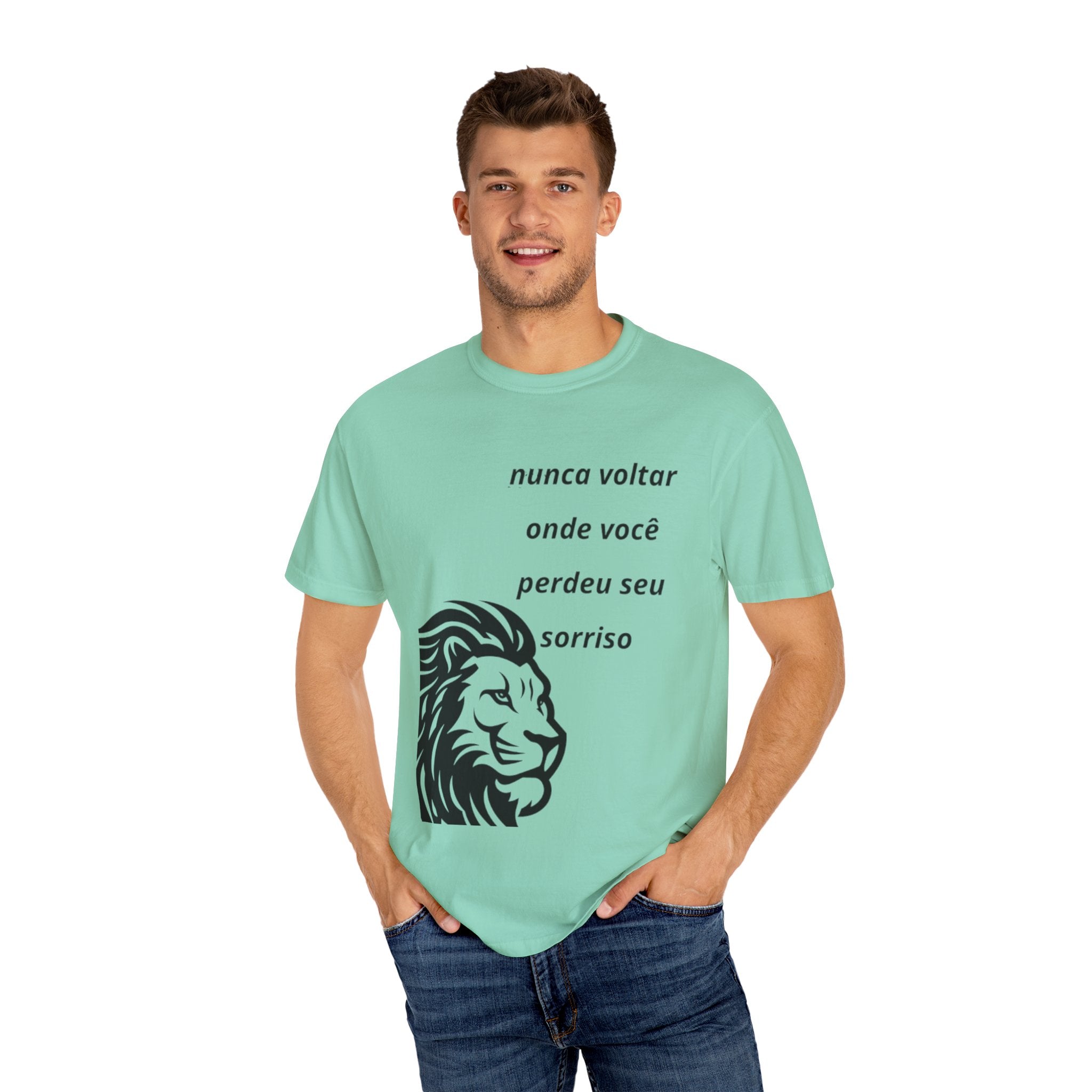 Camiseta Frase Inspiradora – “Nunca voltar onde você perdeu seu sorriso”