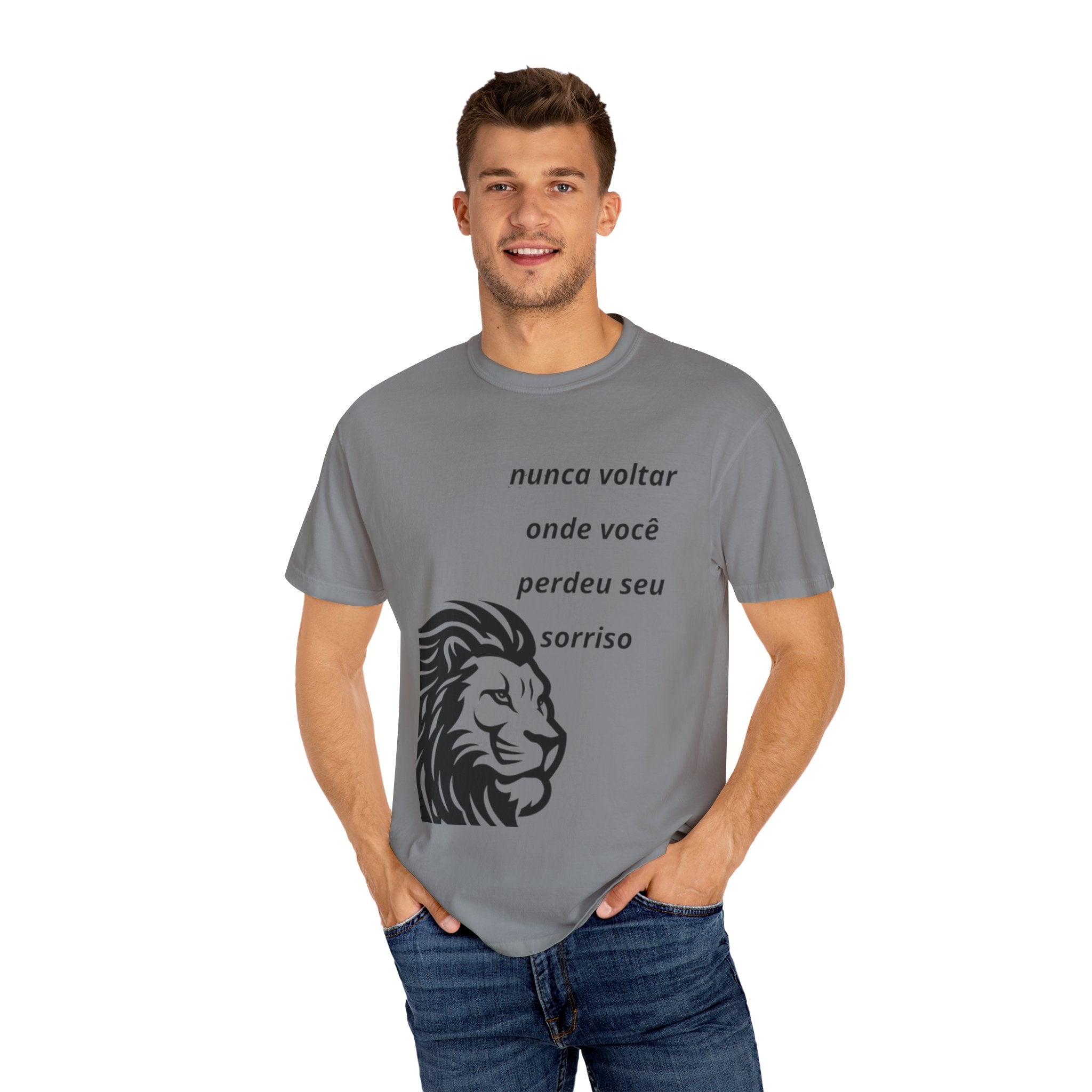 Camiseta Frase Inspiradora – “Nunca voltar onde você perdeu seu sorriso”